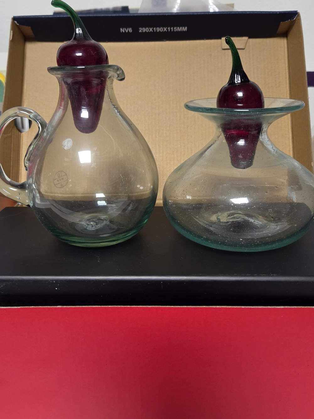 Chili Pepper Salad Dressing cruet set
